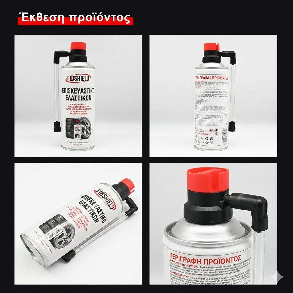 Επιδιόρθωση Λάστιχου σε Δευτερόλεπτα FIB Shield Spray by Autoguard
