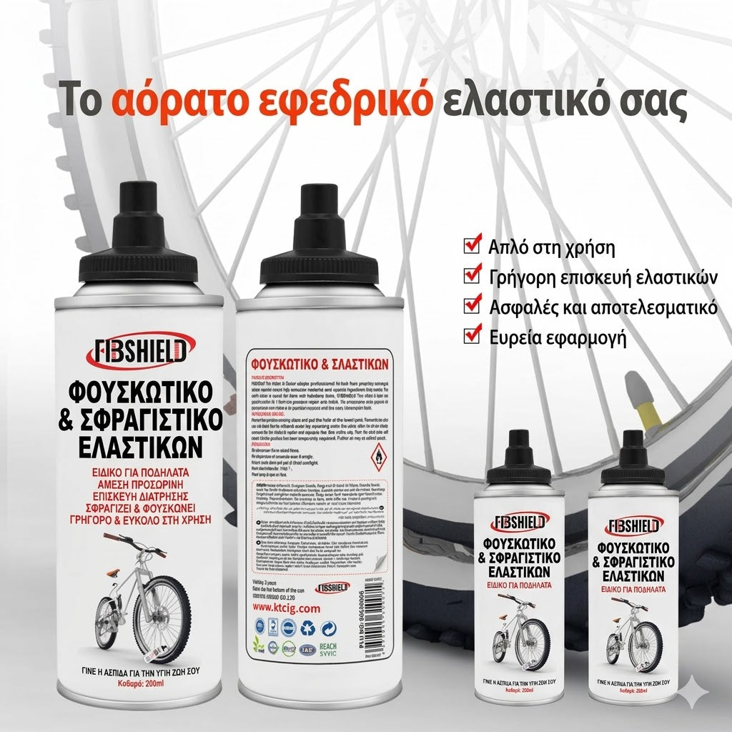 Επιδιόρθωση Λάστιχου σε Δευτερόλεπτα FIB Shield Spray by Autoguard